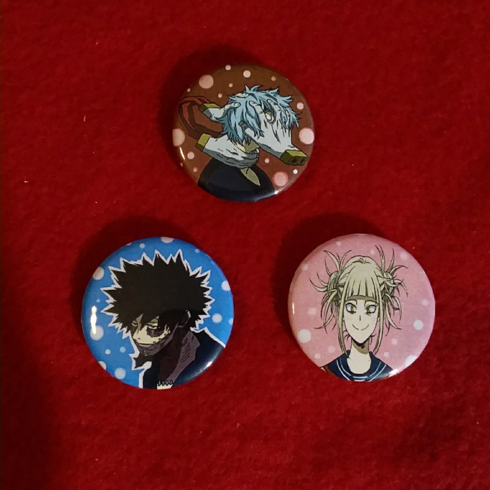 Handmade Anime My Hero Academia Button Pins Set